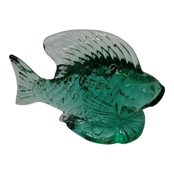 Vintage Silvestri Handcrafted Green Art Glass‎ Fish - Picture 6 of 13